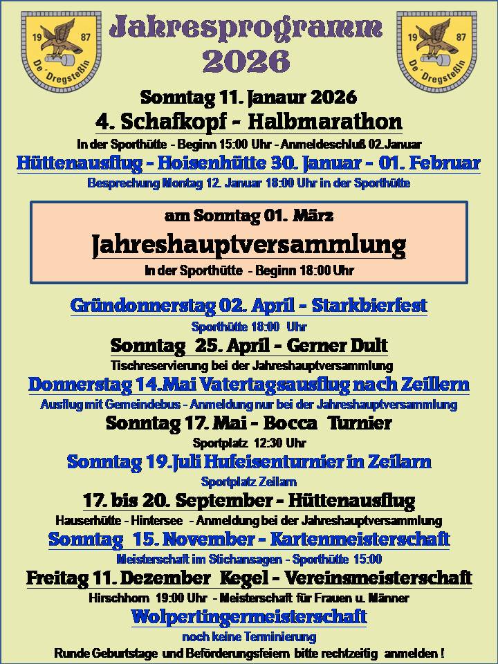 Dregste�l - Jahreprogramm - 2034